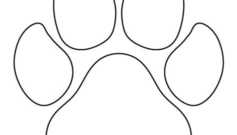 Dog Paw Print Pattern Use The Printable Outline For Crafts Creating