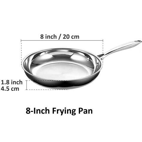 Cooks Standard Frying Pan Stainless Steel 8 Inch Multi Ply Clad Wok S Newayusa