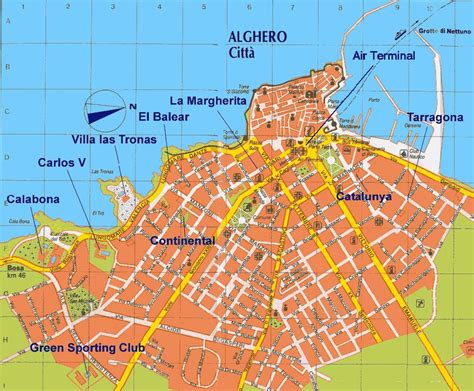 Alghero Sardinia Map