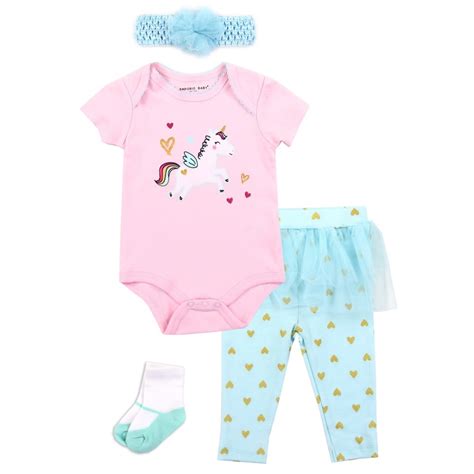 Emporio Baby Unicorn 4 Piece Layette Set Space City Kids Clothing