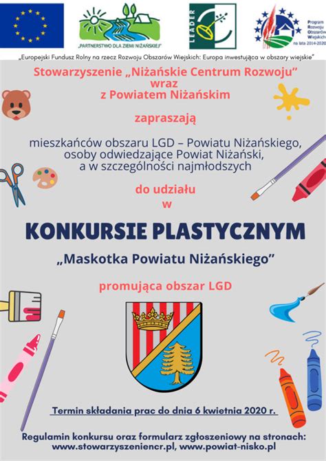 Konkurs plastyczny promujący obszar LGD Maskotka Powiatu Niżańskiego