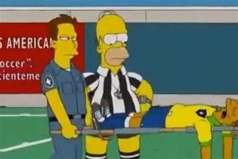 Et Si Les Simpsons Avaient Pr Vu La Blessure De Neymar