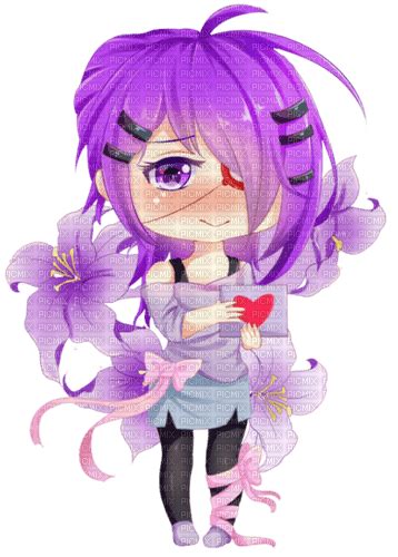 Chibi Anime Girl Purple Femme Chibi Anime Girl Purple Femme Free Png Picmix