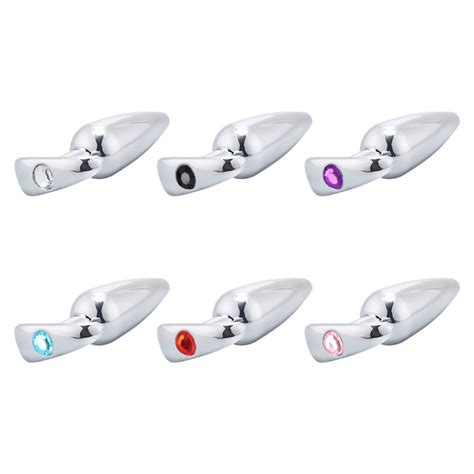 RY C Plug Anal de Metal Liso Alça Cores Libb Sex Toys Importadora Atacado Sex Shop