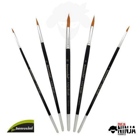 Set De Pinceles Punta Fina Benssini Oveja Ninja Hobbies