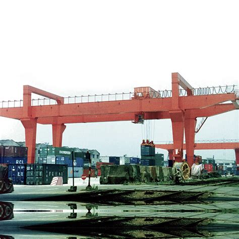 Rail Mobile Container Gantry Crane 32 10t Double Beams Crane China