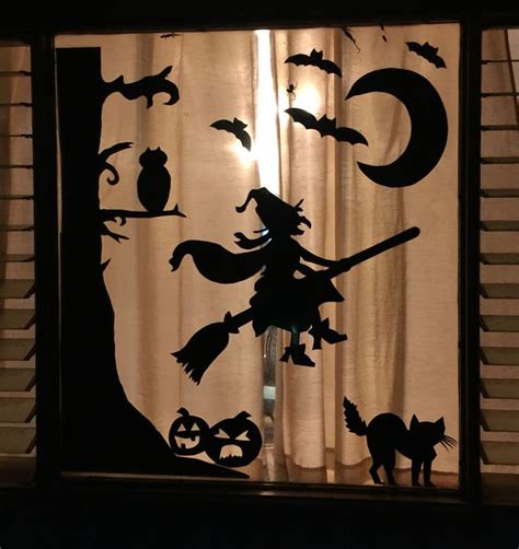 Halloween Window Silhouettes