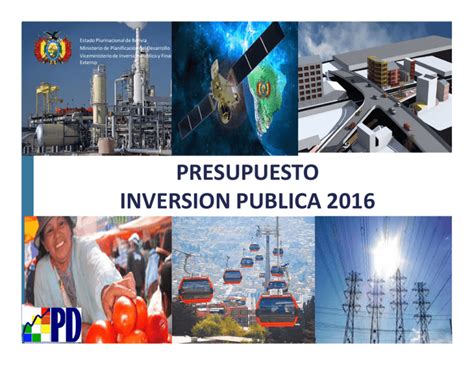 Presupuesto Inversion Publica