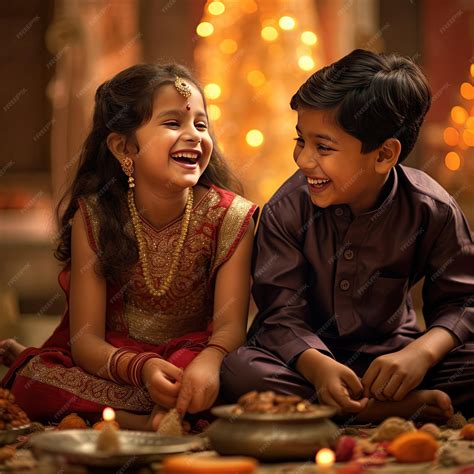 Premium Photo Bhai Tika Celebration Festival Of Sibling Bonding And Love