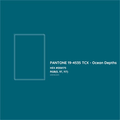 Pantone Tcx Ocean Depths Complementary Or Opposite Color Name