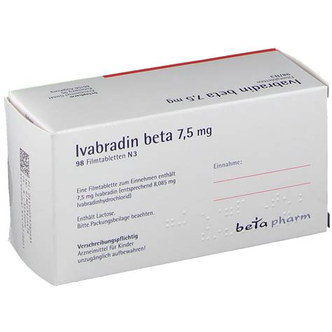 Ivabradin Beta 7 5 Mg 98 St Shop Apotheke