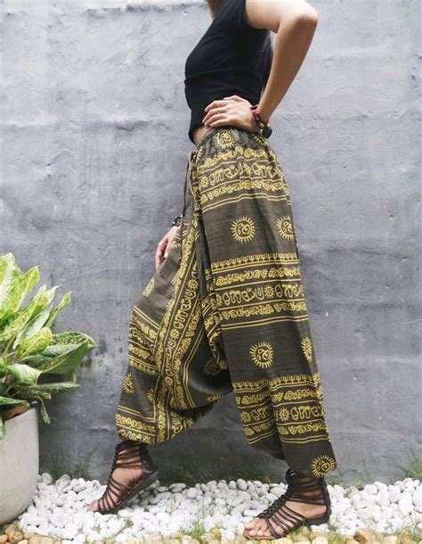 Harem Pants Women Hippie Clothes Boho Clothing Festival Pants Etsy