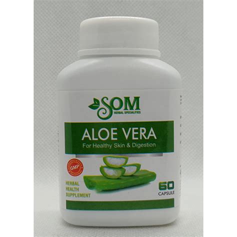 Aloe Vera Capsules 60 Capsules Per Bottle Direction As Suggested At