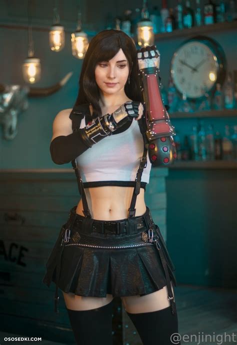 Model Enji Night Enjinight In Cosplay Tifa Lockhart From Final Fantasy 25 Leaked Photos