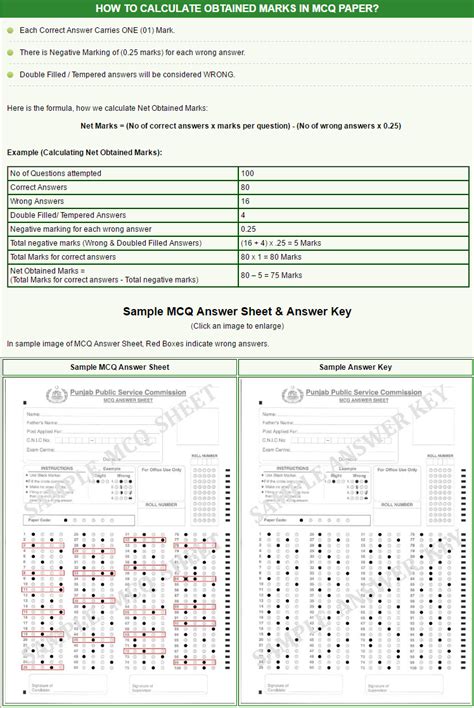 Ppsc Written Test Answer Key Answer Sheet Jap