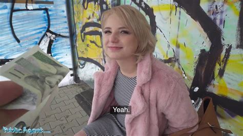 Free Public Agent Short Hair Blond Amateur Teen With Soft Natural Body Picked Up As Bus Stop And