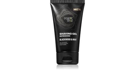 Organic Shop Men Blackwood Mint Gel De Rasage Avec Effet