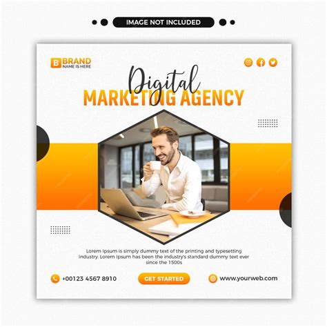 Premium Psd Digital Marketing Agency Social Media Web Banner Or