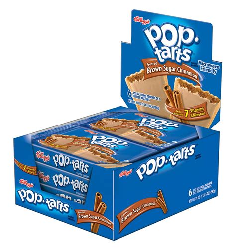 Kelloggs Pop Tarts Frosted Brown Sugar Cinnamon Toaster Pastries 21 Oz 12 Ct