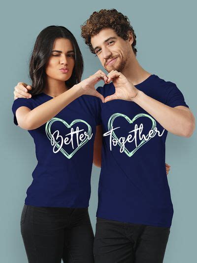 Buy Blue Better Together Couple T Shirt Online India Beyoung