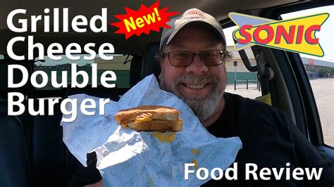 Sonic® Grilled Cheese Double Burger 🍞🧀🍔 Taste Test And Review