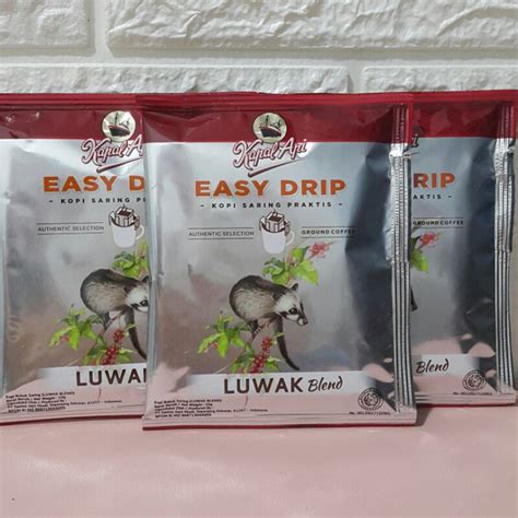 Jual Kapal Api Easy Drip Luwak Blend Sachet Kopi Saring Praktis