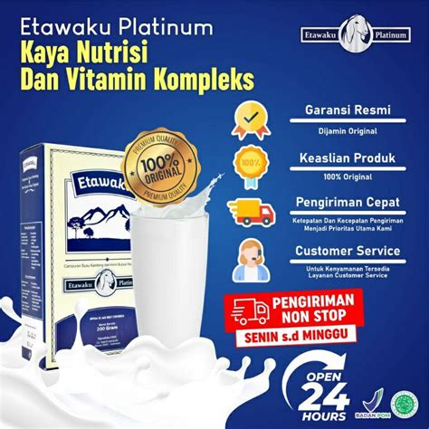 Jual Susu Kambing Etawaku Platinum Kualitas Premium Original Shopee