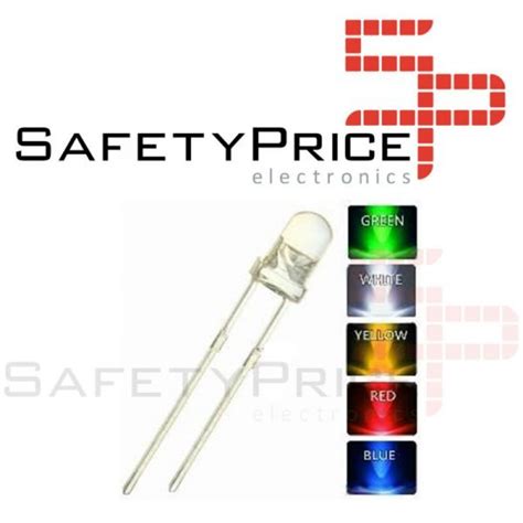 Kit 50 Diodos Leds 3mm 5 Colores Safetyprice Electronics