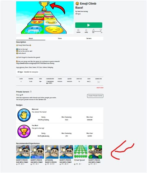 How does the "Recommended Experiences" under roblox games work ...