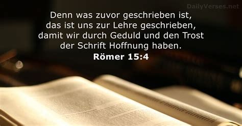 16 Januar 2023 Bibelvers des Tages Römer 15 4 DailyVerses net