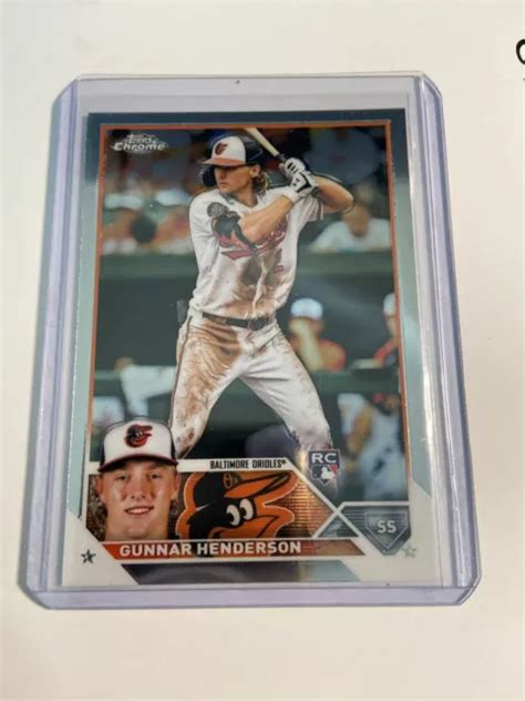 Carte Recrue Topps Chrome Gunnar Henderson Rc Baltimore Orioles