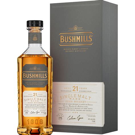 Bushmills Single Malt 21 Year Old Irish Whiskey 750mL – Crown Wine and ...