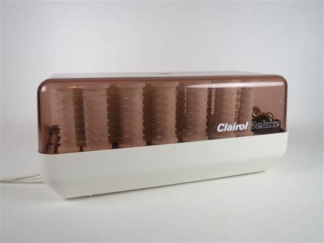 Vintage Clairol Deluxe Instant Hair Setter Electric Hot Rollers W Clips Wax Core Rollers