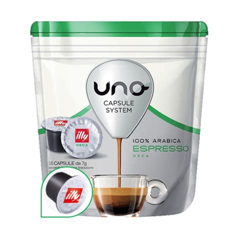 Capsule Illy Uno Espresso System Decaffeintato Dek Dec Cialde