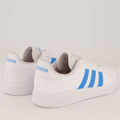 T Nis Adidas Grand Court Base Ii Branco E Azul Futfanatics