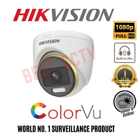 HIKVISION COLORVU Full Time Colour Audio DS 2CE70DF3T PFS Analog 2MP