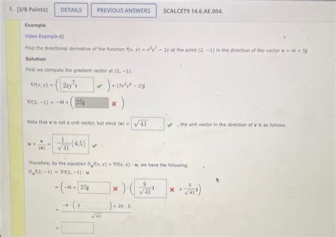 Solved Find The Directional Derivative Of The Function Chegg