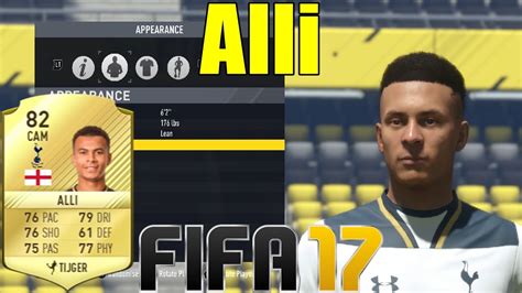 FIFA 17 Alli Virtual Pro Look A Like Tutorial With Stats YouTube