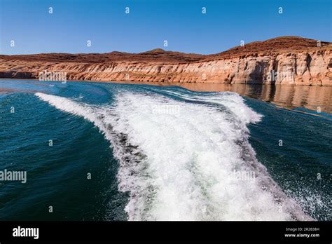 Wake From Tour Boat Lake Powell Glen Canyon Dam Glen Canyon National Recreation Area Page