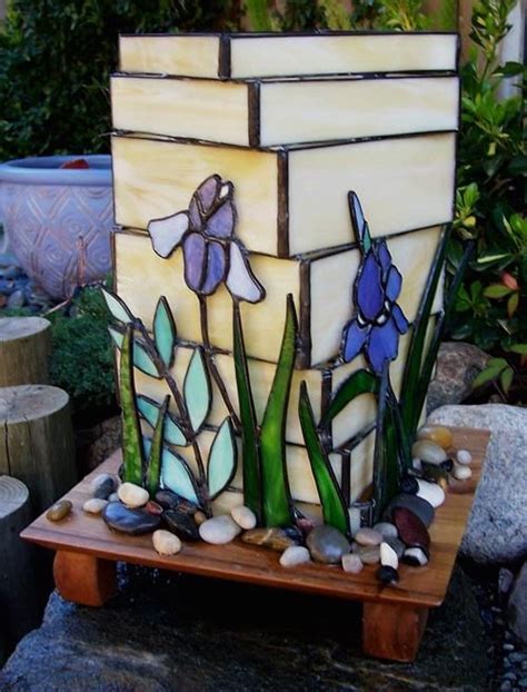 The Garden Delphi Artist Gallery Stained Glass Candles Stained Glass Art Stained Glass Flowers