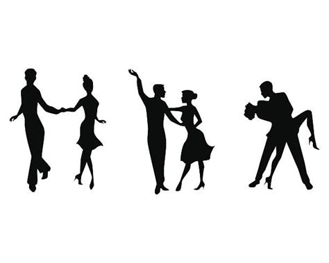 3 200 Couple Dance Silhouette Stock Illustrations Royalty Free Vector