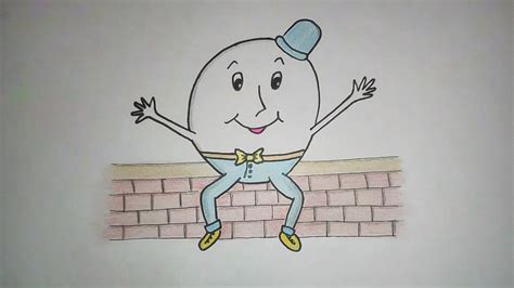 Draw With Me Humpty Dumpty Easy Step By Step Pencil Sketch Youtube