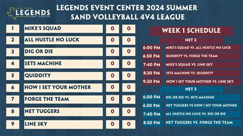 Sand Volleyball - Legends Event Center