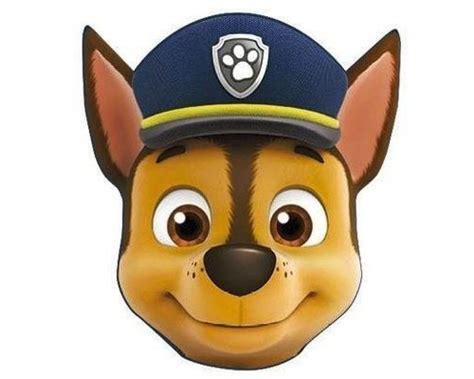 Paw Patrol Chase Face Svg Patrol Paw Chase Marshall Rubble Masks Skye Birthday Pack - canabears