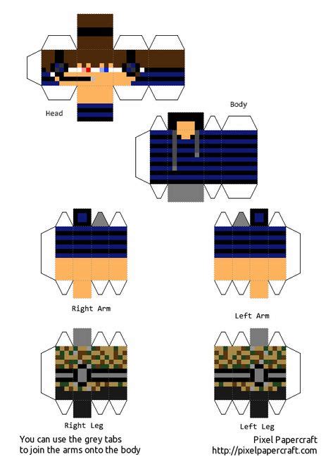 Sapnap Pixel Papercraft In 2021 Papercraft Minecraft Skin Minecraft Porn Sex Picture