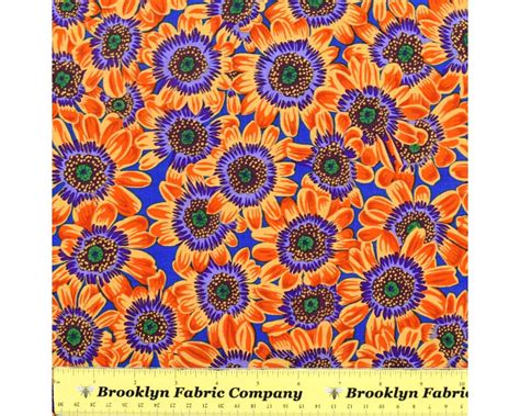 Free Spirit Kaffe Fassett Collective August 2021 Lucy Orange Brooklyn Fabric Company