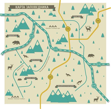 nature reserve map  behance