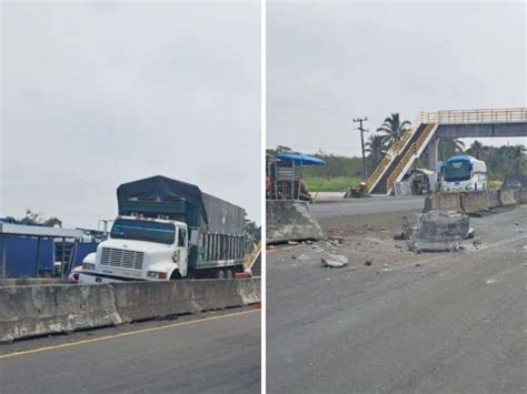 Cami N Se Estrella Contra Muros Divisorios En La Carretera Xalapa Tamarindo