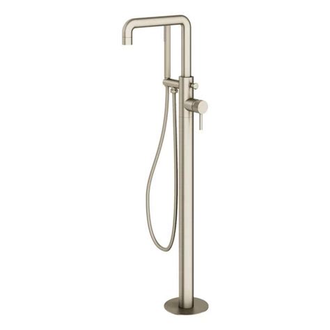 Brushed Nickel Abacus Iso Pro Freestanding Bath Shower Mixer