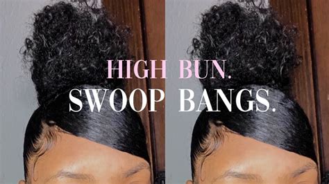 High Bun W Swoop Bang Youtube